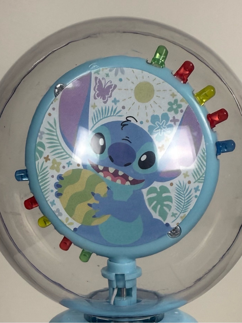 Disney Stitch Bubble Wand Light-Up Spinner Toy Blue Fun Indoor/Outdoor Play 💙 - Picture 8 of 8